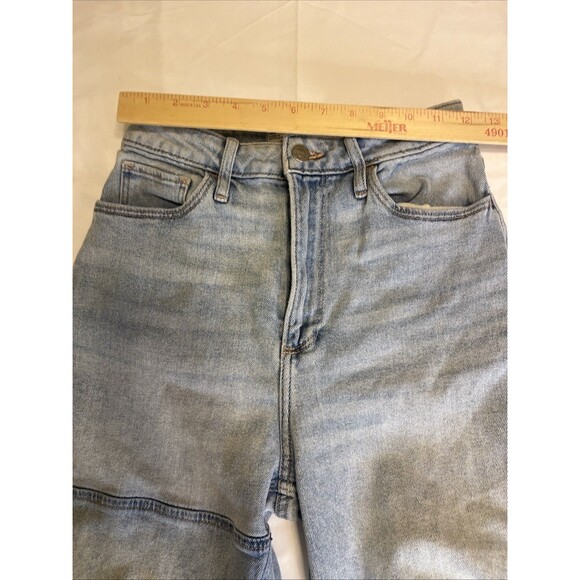 Hollister Curvy Ultra High Rise Dad Jean  Vintage Stretch 3R 26/31 Light Wash - Picture 5 of 13